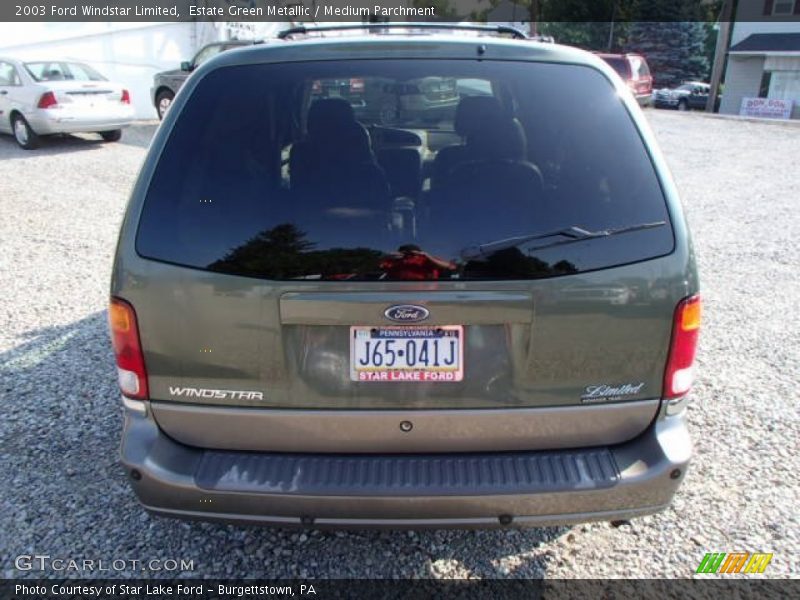 Estate Green Metallic / Medium Parchment 2003 Ford Windstar Limited