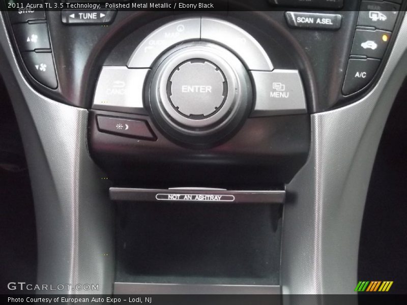 Polished Metal Metallic / Ebony Black 2011 Acura TL 3.5 Technology