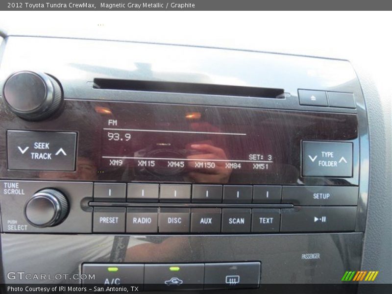 Magnetic Gray Metallic / Graphite 2012 Toyota Tundra CrewMax