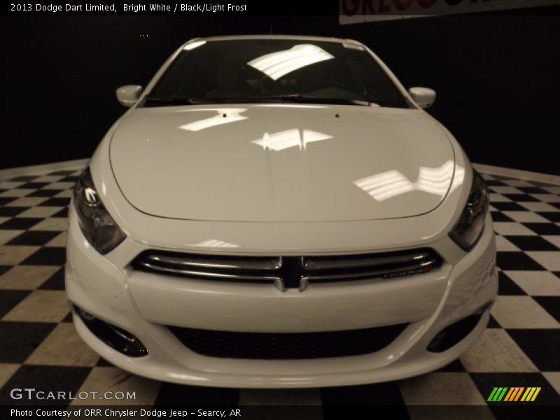 Bright White / Black/Light Frost 2013 Dodge Dart Limited