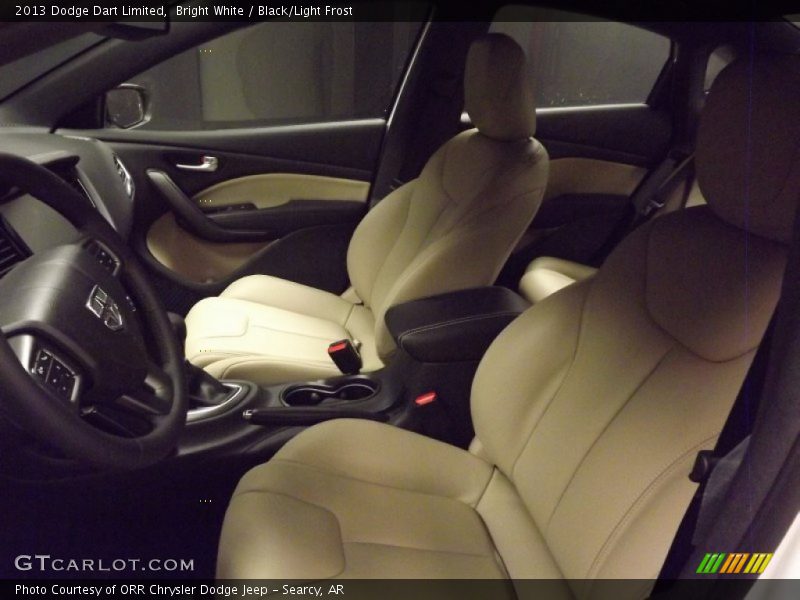 Bright White / Black/Light Frost 2013 Dodge Dart Limited