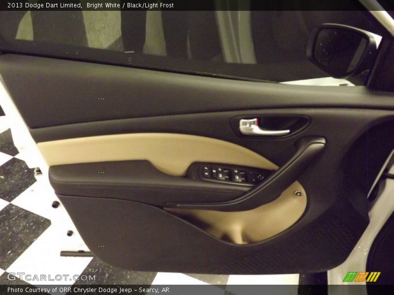 Bright White / Black/Light Frost 2013 Dodge Dart Limited