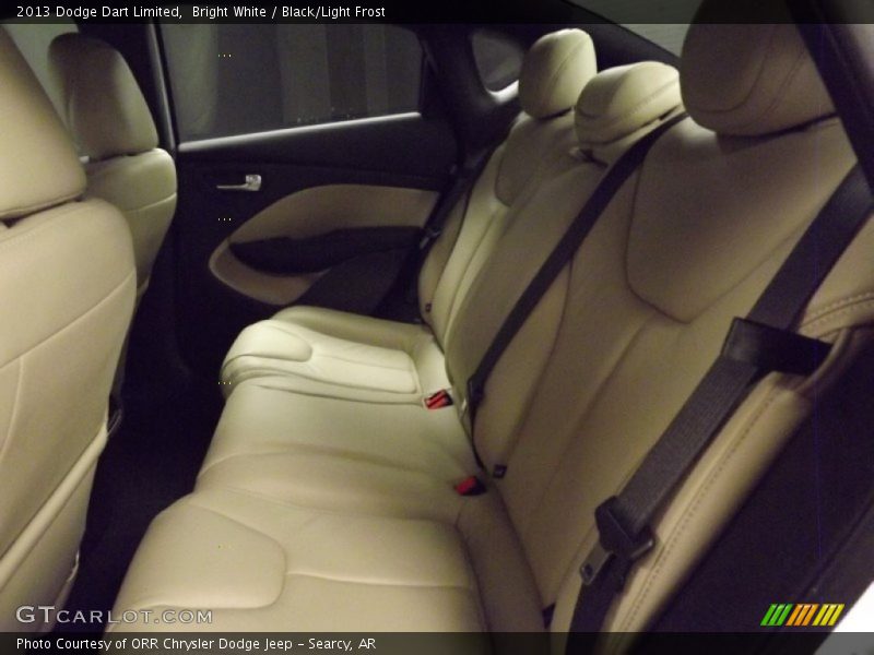 Bright White / Black/Light Frost 2013 Dodge Dart Limited