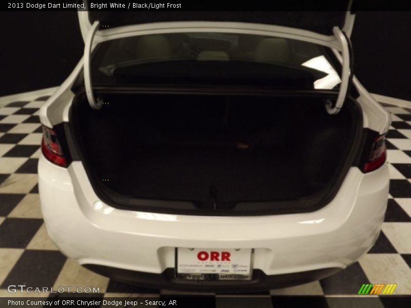 Bright White / Black/Light Frost 2013 Dodge Dart Limited