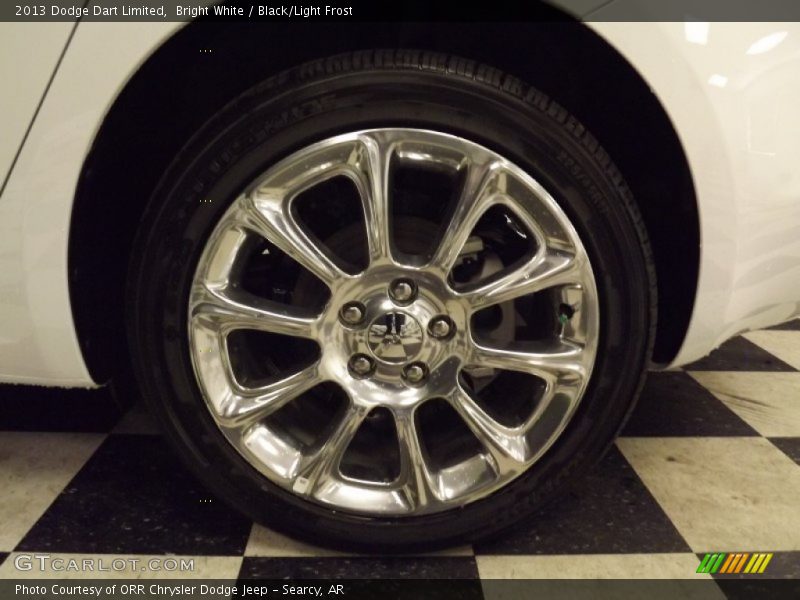 Bright White / Black/Light Frost 2013 Dodge Dart Limited