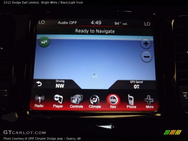 Bright White / Black/Light Frost 2013 Dodge Dart Limited