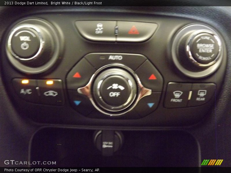 Bright White / Black/Light Frost 2013 Dodge Dart Limited