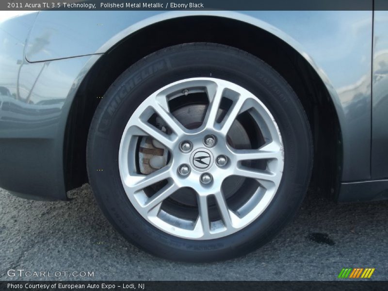 Polished Metal Metallic / Ebony Black 2011 Acura TL 3.5 Technology