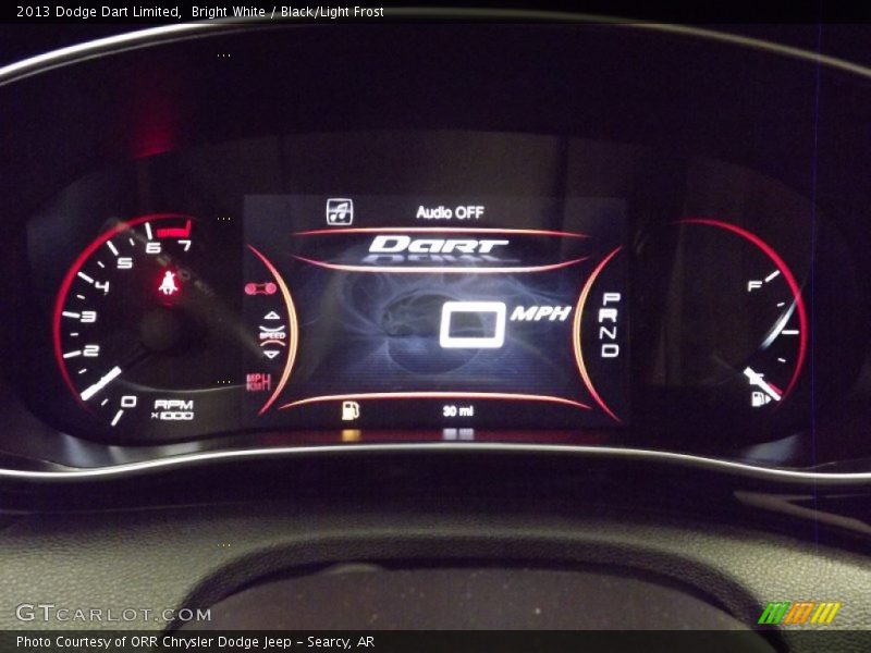 Bright White / Black/Light Frost 2013 Dodge Dart Limited
