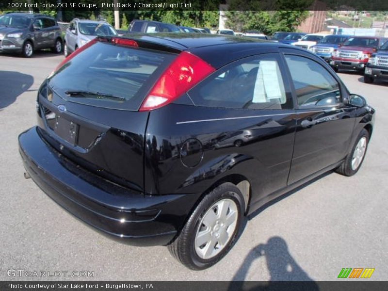 Pitch Black / Charcoal/Light Flint 2007 Ford Focus ZX3 SE Coupe