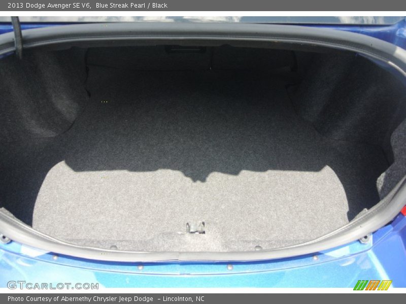 Blue Streak Pearl / Black 2013 Dodge Avenger SE V6