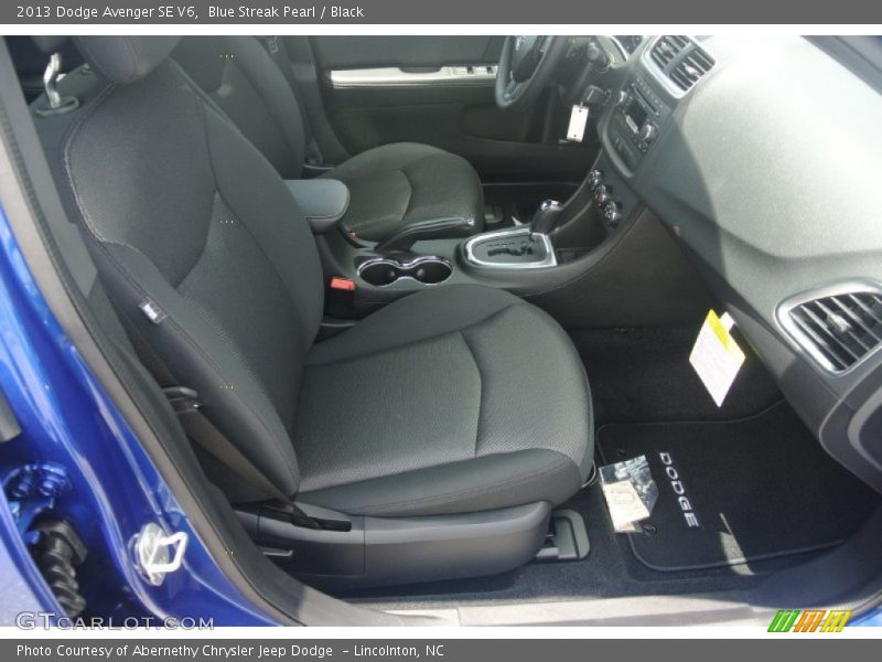 Blue Streak Pearl / Black 2013 Dodge Avenger SE V6