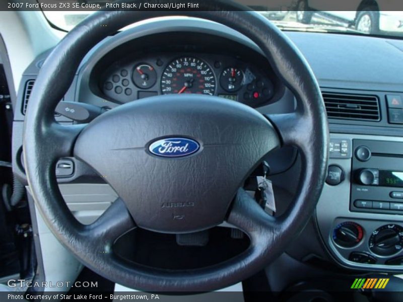 Pitch Black / Charcoal/Light Flint 2007 Ford Focus ZX3 SE Coupe