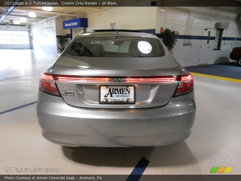 Granite Grey Metallic / Jet Black 2011 Saab 9-5 Turbo4 Sedan