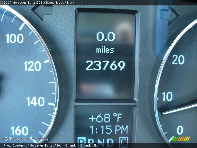 Black / Black 2007 Mercedes-Benz C 230 Sport