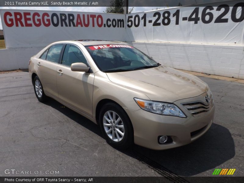Sandy Beach Metallic / Ash 2011 Toyota Camry XLE