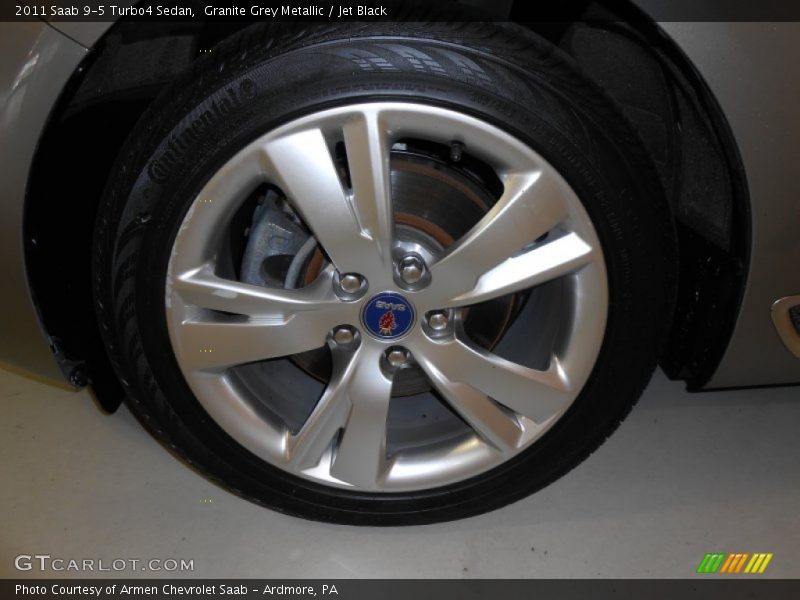 Granite Grey Metallic / Jet Black 2011 Saab 9-5 Turbo4 Sedan