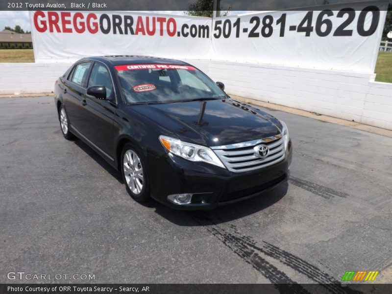 Black / Black 2012 Toyota Avalon