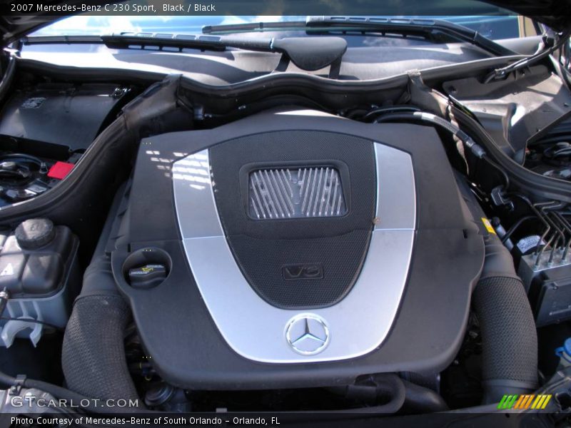 Black / Black 2007 Mercedes-Benz C 230 Sport