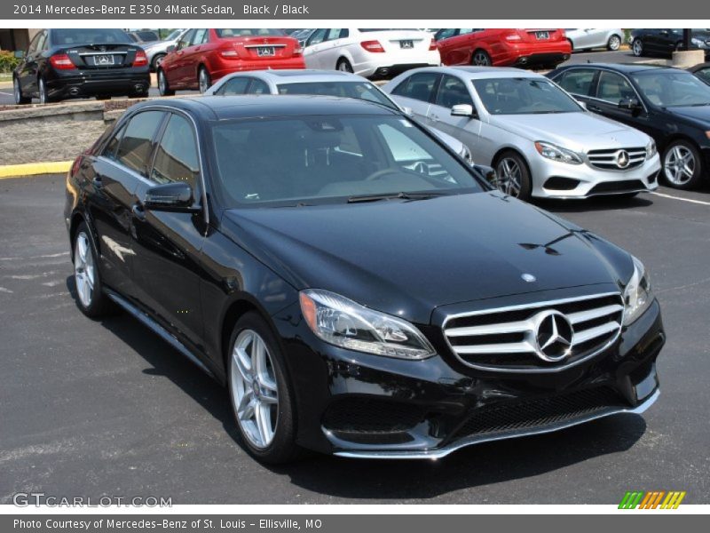 Black / Black 2014 Mercedes-Benz E 350 4Matic Sedan