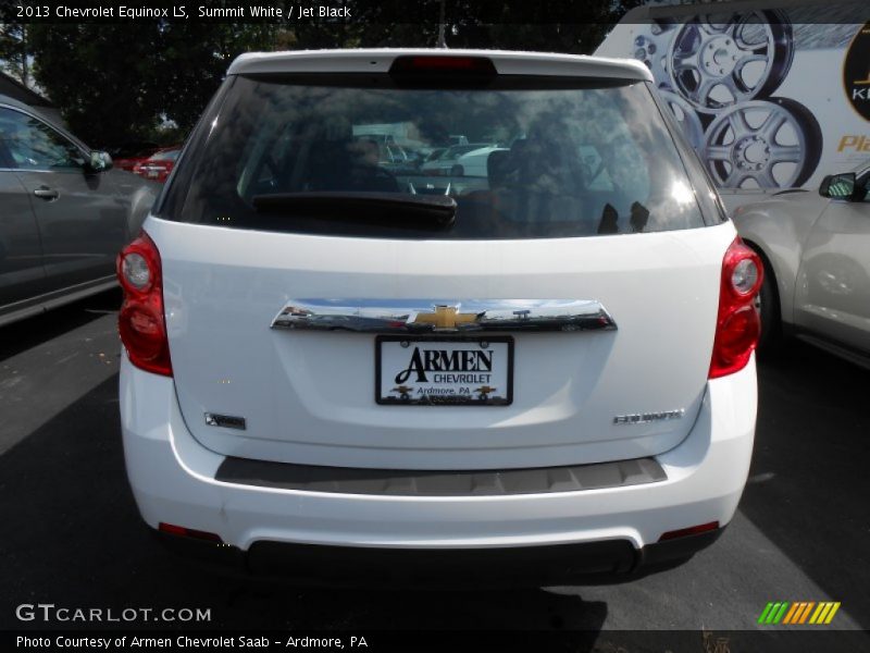 Summit White / Jet Black 2013 Chevrolet Equinox LS
