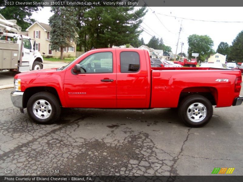 Victory Red / Ebony 2013 Chevrolet Silverado 1500 LT Extended Cab 4x4