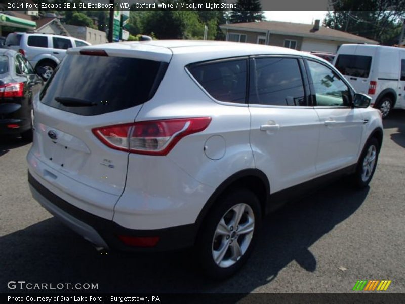 Oxford White / Medium Light Stone 2014 Ford Escape SE 1.6L EcoBoost 4WD