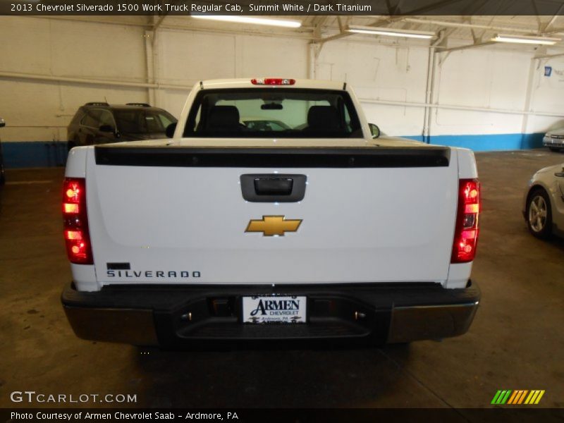 Summit White / Dark Titanium 2013 Chevrolet Silverado 1500 Work Truck Regular Cab