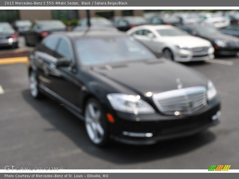 Black / Sahara Beige/Black 2013 Mercedes-Benz S 550 4Matic Sedan