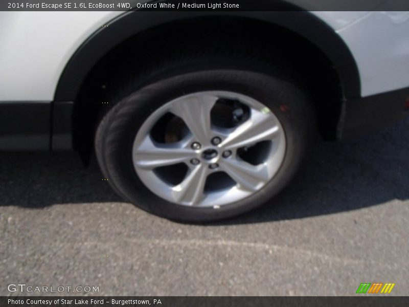 Oxford White / Medium Light Stone 2014 Ford Escape SE 1.6L EcoBoost 4WD