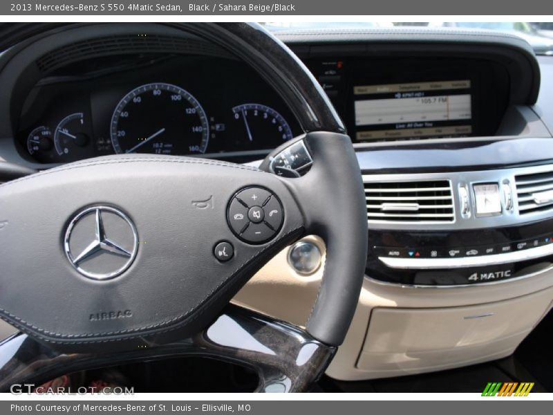 Black / Sahara Beige/Black 2013 Mercedes-Benz S 550 4Matic Sedan