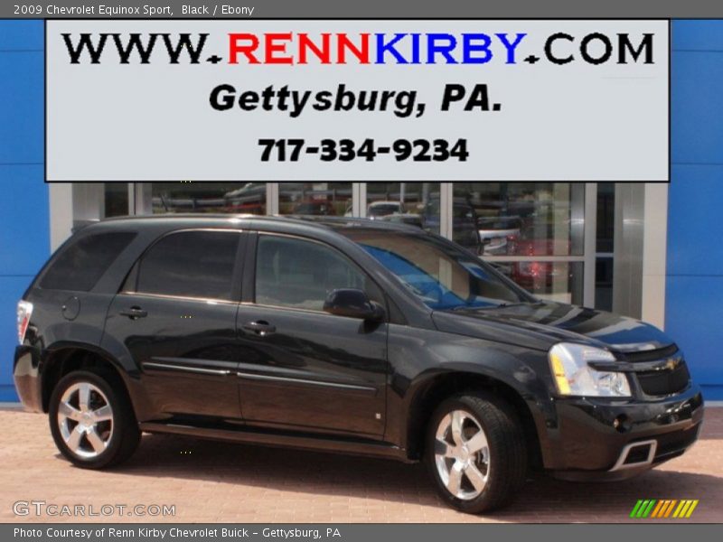 Black / Ebony 2009 Chevrolet Equinox Sport