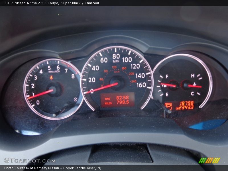 Super Black / Charcoal 2012 Nissan Altima 2.5 S Coupe
