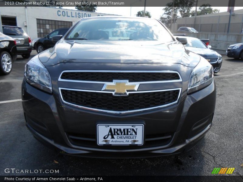 Taupe Gray Metallic / Jet Black/Titanium 2013 Chevrolet Malibu LS
