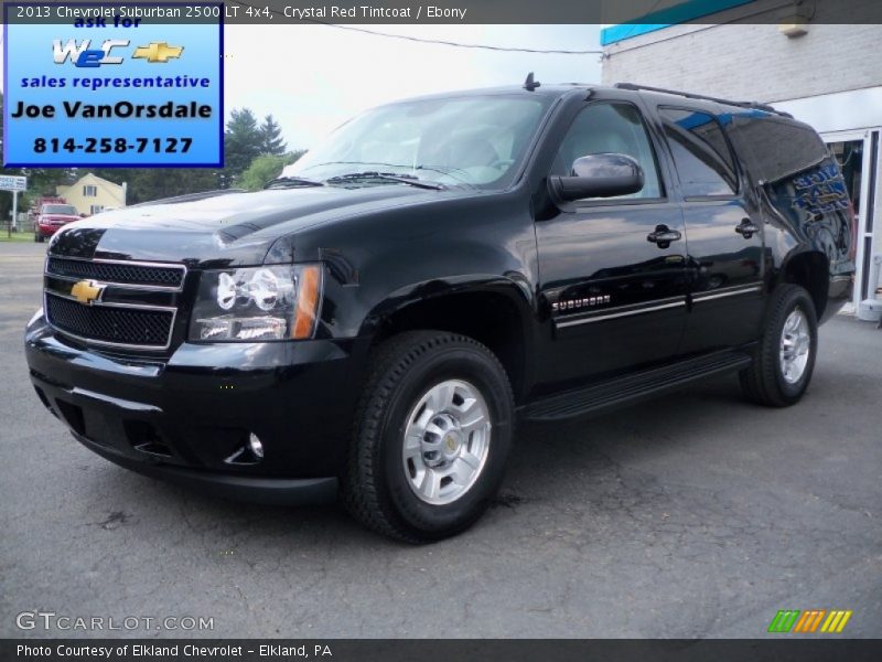Crystal Red Tintcoat / Ebony 2013 Chevrolet Suburban 2500 LT 4x4