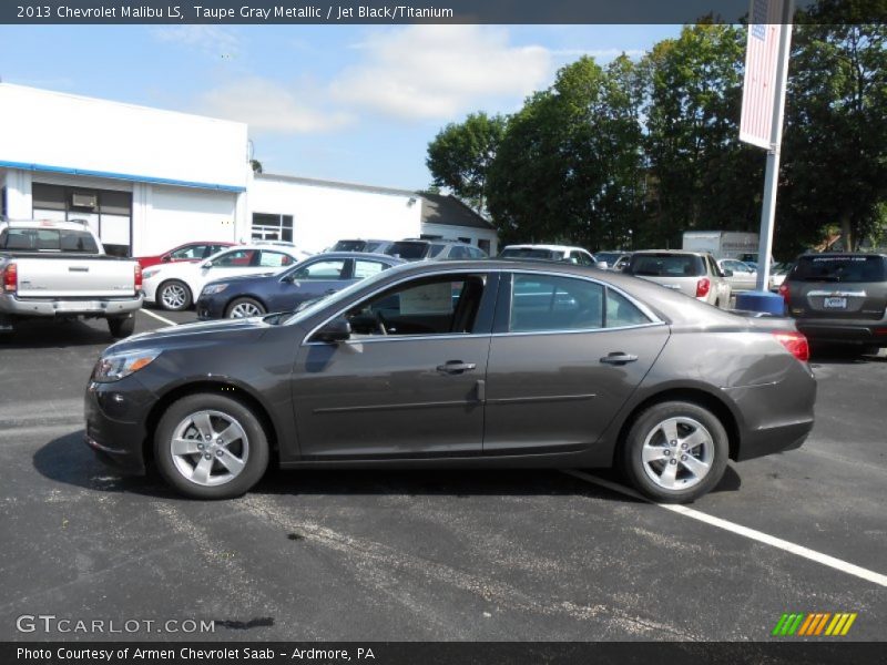Taupe Gray Metallic / Jet Black/Titanium 2013 Chevrolet Malibu LS