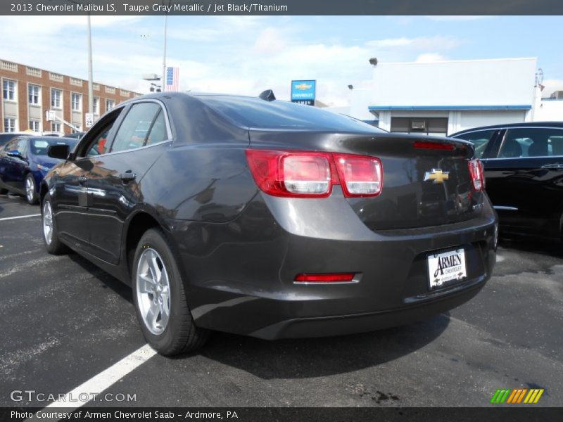 Taupe Gray Metallic / Jet Black/Titanium 2013 Chevrolet Malibu LS