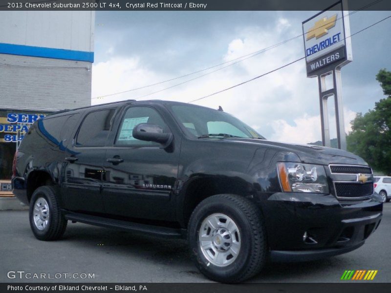 Crystal Red Tintcoat / Ebony 2013 Chevrolet Suburban 2500 LT 4x4