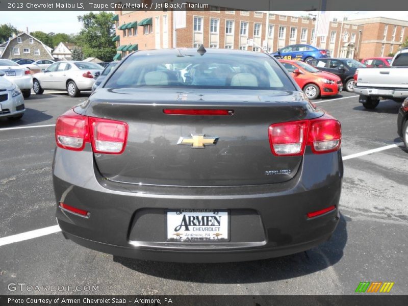 Taupe Gray Metallic / Jet Black/Titanium 2013 Chevrolet Malibu LS