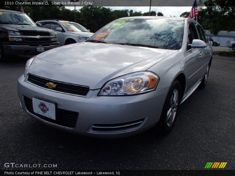Silver Ice Metallic / Gray 2010 Chevrolet Impala LS