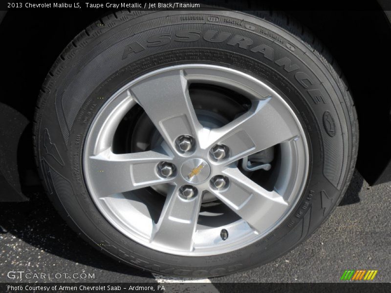 Taupe Gray Metallic / Jet Black/Titanium 2013 Chevrolet Malibu LS