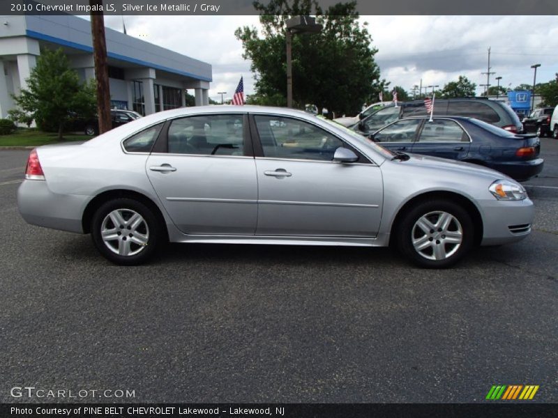 Silver Ice Metallic / Gray 2010 Chevrolet Impala LS