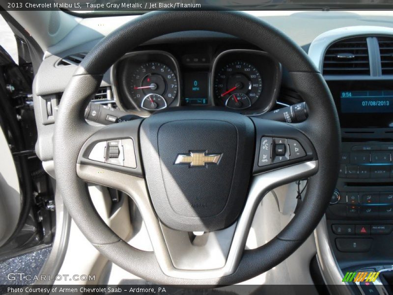 Taupe Gray Metallic / Jet Black/Titanium 2013 Chevrolet Malibu LS