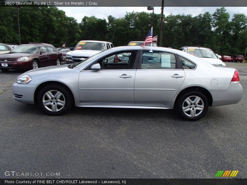 Silver Ice Metallic / Gray 2010 Chevrolet Impala LS