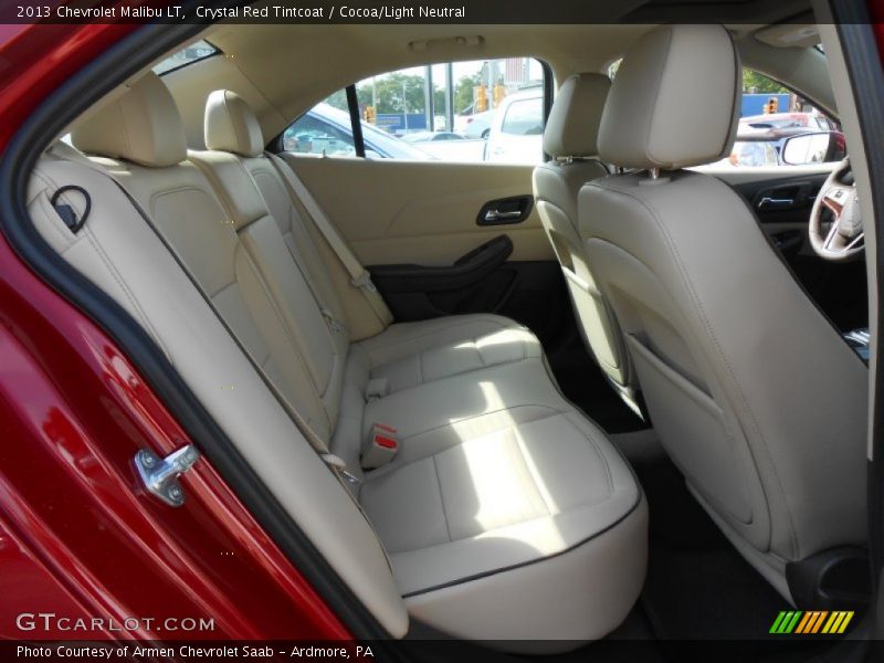 Crystal Red Tintcoat / Cocoa/Light Neutral 2013 Chevrolet Malibu LT