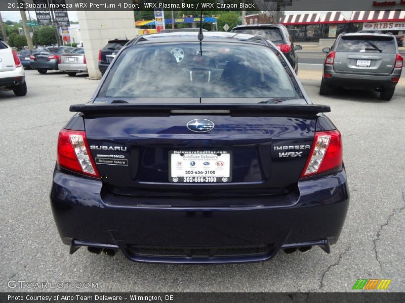 WRX Plasma Blue / WRX Carbon Black 2012 Subaru Impreza WRX Premium 4 Door