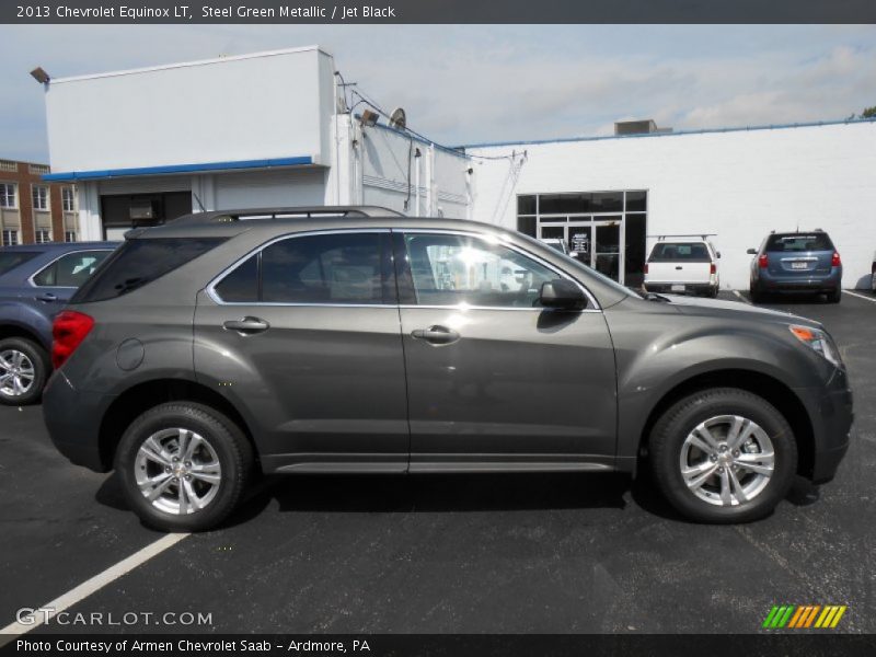 Steel Green Metallic / Jet Black 2013 Chevrolet Equinox LT