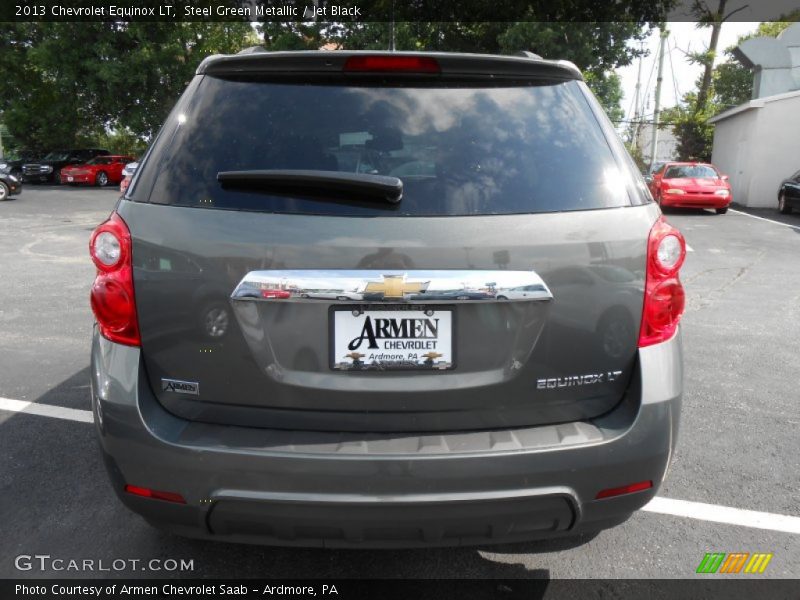 Steel Green Metallic / Jet Black 2013 Chevrolet Equinox LT