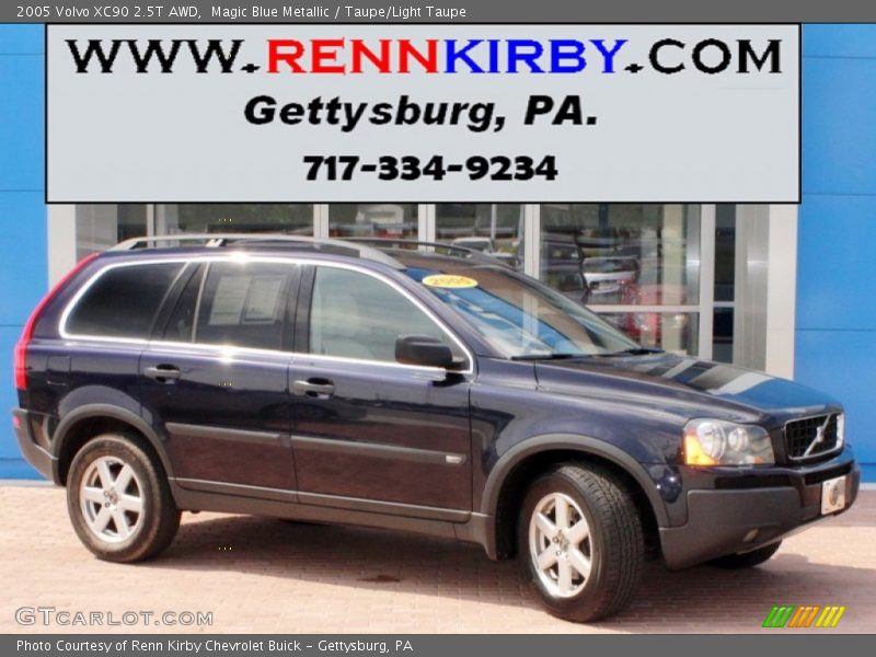 Magic Blue Metallic / Taupe/Light Taupe 2005 Volvo XC90 2.5T AWD