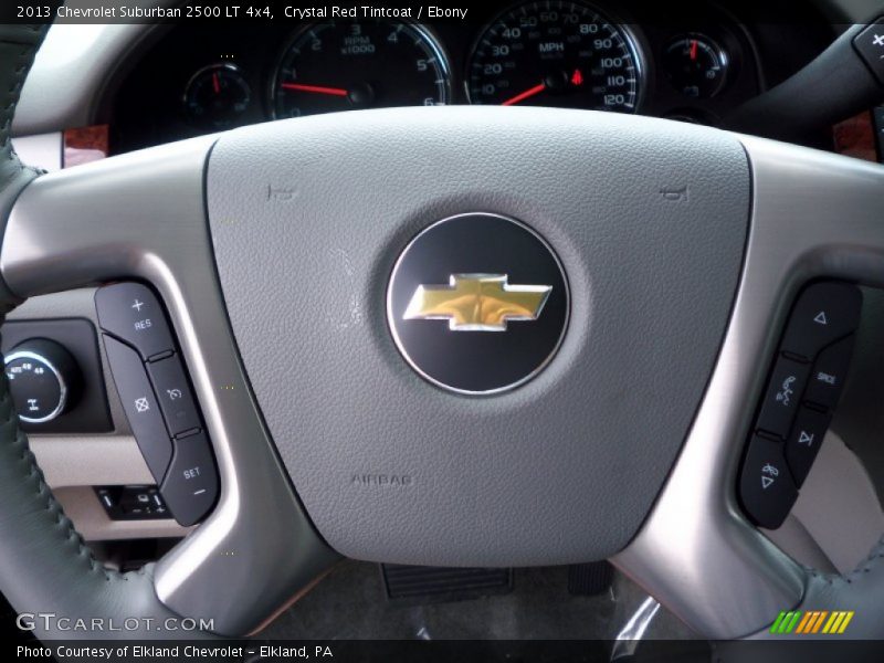 Crystal Red Tintcoat / Ebony 2013 Chevrolet Suburban 2500 LT 4x4